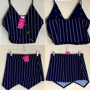 NEW WITH TAGS navy blue set size large